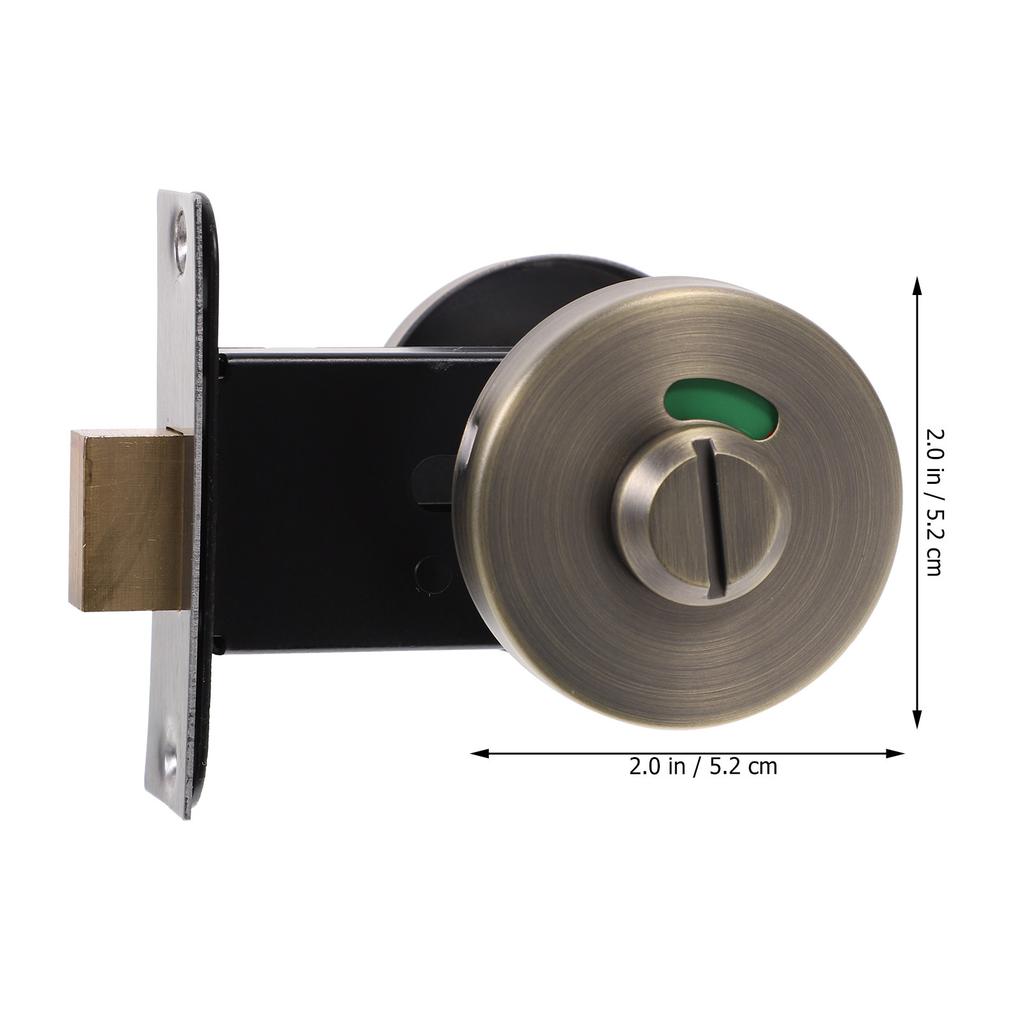 Heavy Duty Stainless Steel Bathroom Stall Lock Vacant Use Red Indicator for Public Restrooms Shopping Malls Airports