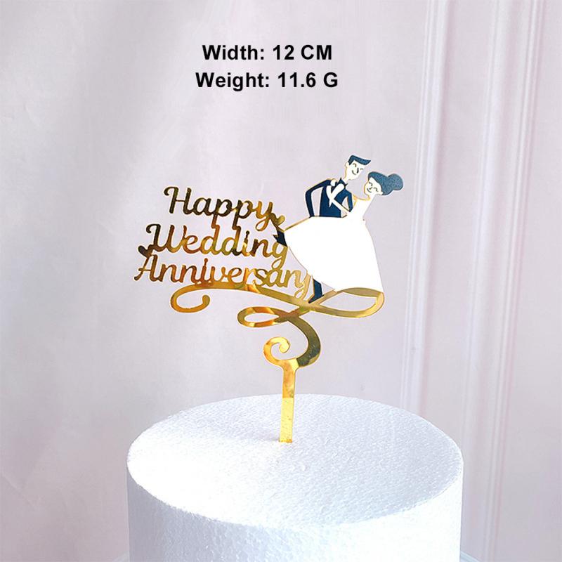 Acrylic Cake Topper Decoration for Birthday Wedding Party Photo Prop
