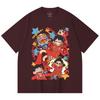 230 g/m² 100% Baumwolle Einteiler V58 Egghead Chibi Print Unisex Schweres Baumwoll-T-Shirt