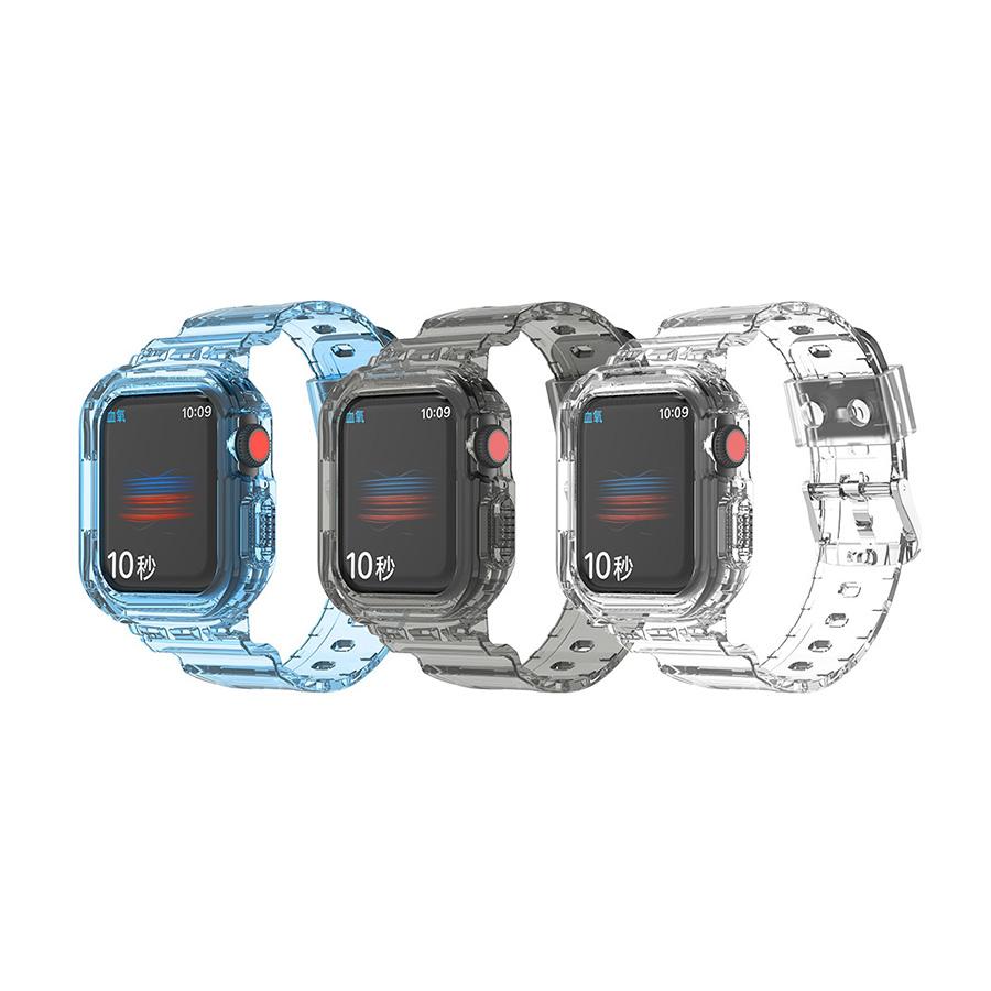 Watchband for Apple Watch Strap Band Series 45mm 44mm 41mm Transparent for Iwatch 3 Ultra 49mm 40mm