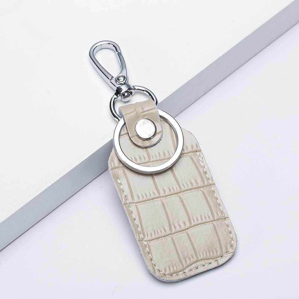 Leather Keychain Card Cover For Alarm Tag Intercom Key Access Entry Card Set Car Key Protector Card Tracker