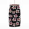 Digital Print Women's Pencil Skirt - Hip-Hugging, Half-Length