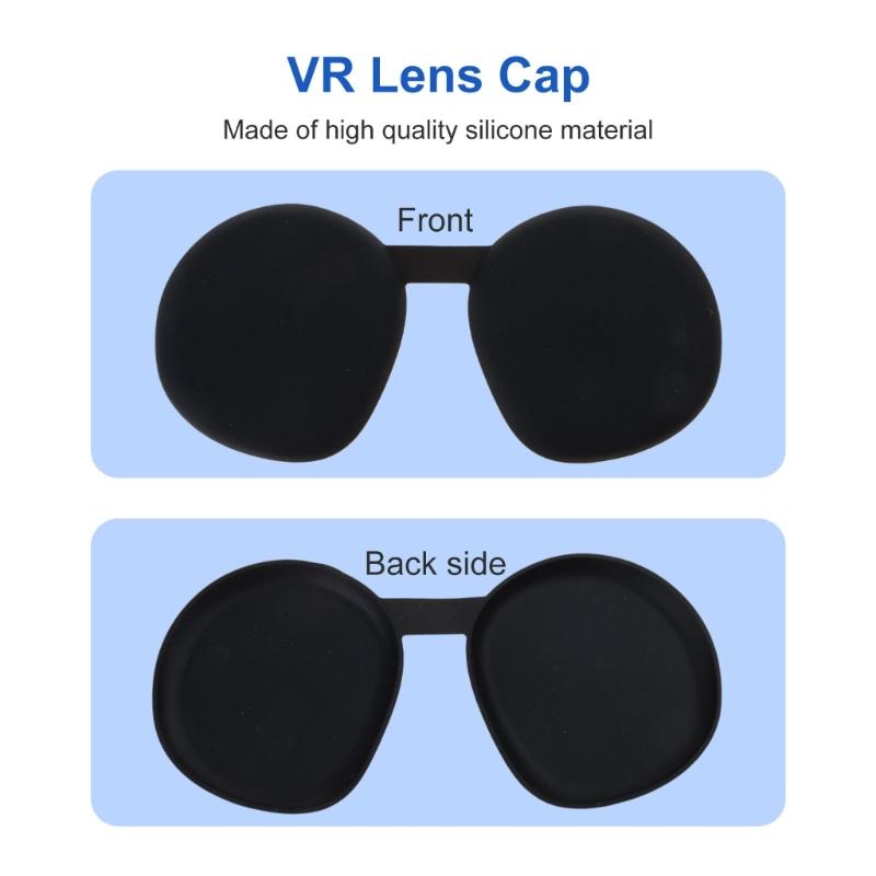 Soft Lens Cover VR Lens Soft VR Glasses Silicone Cover Anti Scratch Cover for PS VR2 Headset Scratchproof Cover