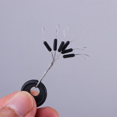 Rubber Space Beans Fishing Line Stops Fishing Float Oval Fishing Float Floating Beans Fishing Bobber Fishing Space Beans