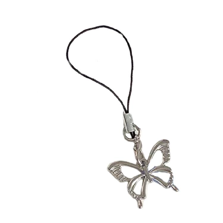 

Butterflies Tassels Y2k Girl Heart Phone Rope Keychain Handmade Love Lanyard 1