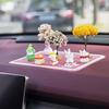Car Mini Tree Center Console Car Mounted Green Plant Accessories Simulated Flower Decoration For Girls Gift Interior Decorations