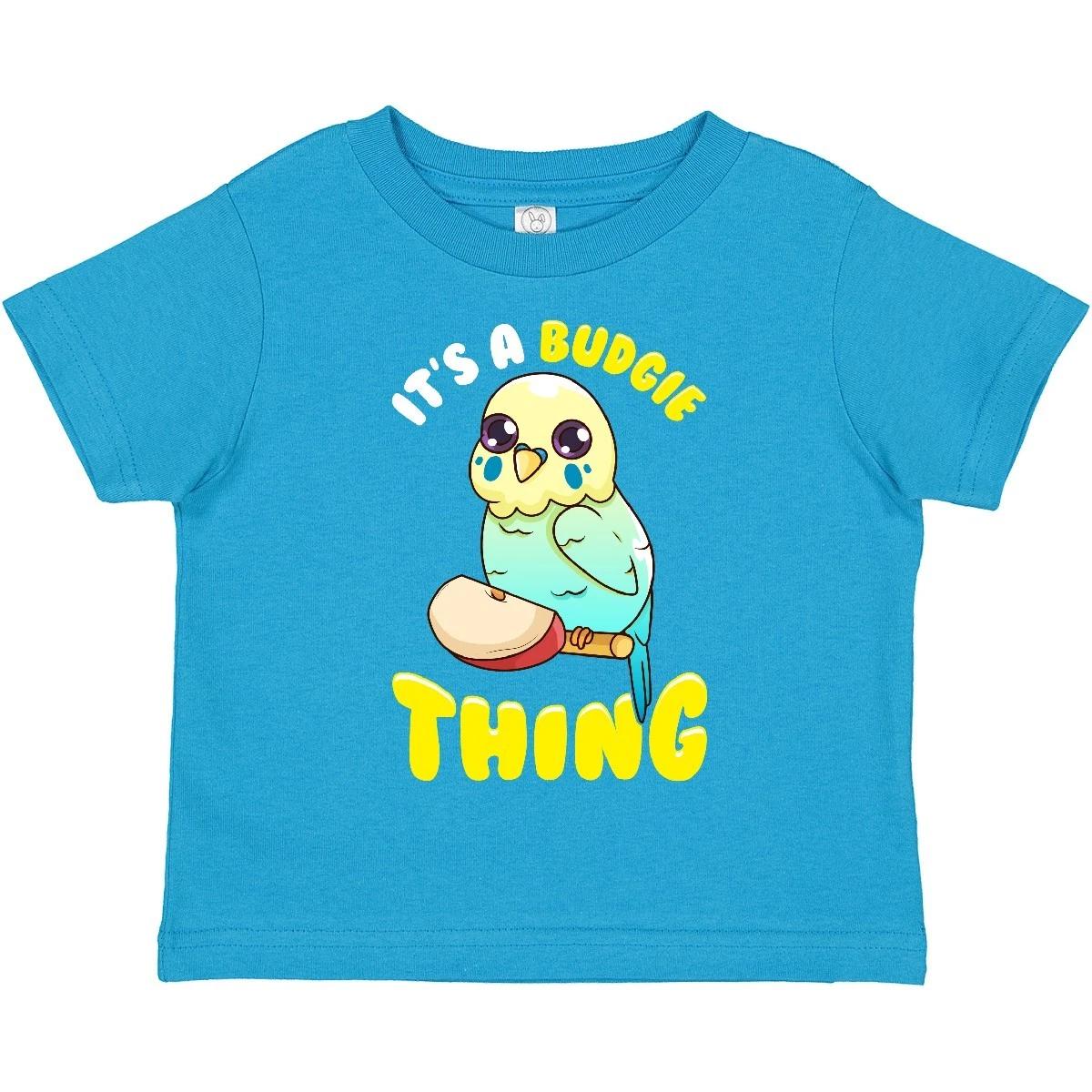 Inktastic Budgie Parakeet Budgerigar Toddler T-Shirt Clothing Child Preschooler 120