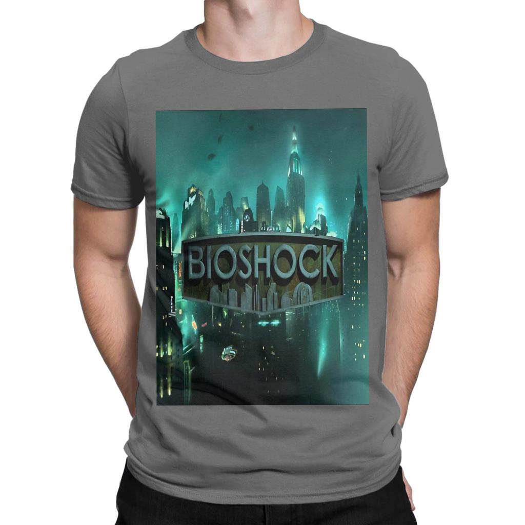 Bbioshock Rapture Logo Neuheit 100% Baumwolle T-Shirt Bbioshock T-Shirts Oberteile Für Unisex