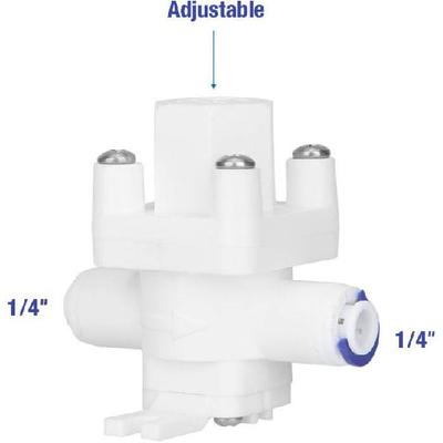 Pressure Reducing Valve, 1/4" Quick Fitting Reducing Valve Pressure Regulator for Reverse Osmosis Water Purifier, Water Filter, Direct Drink Machine