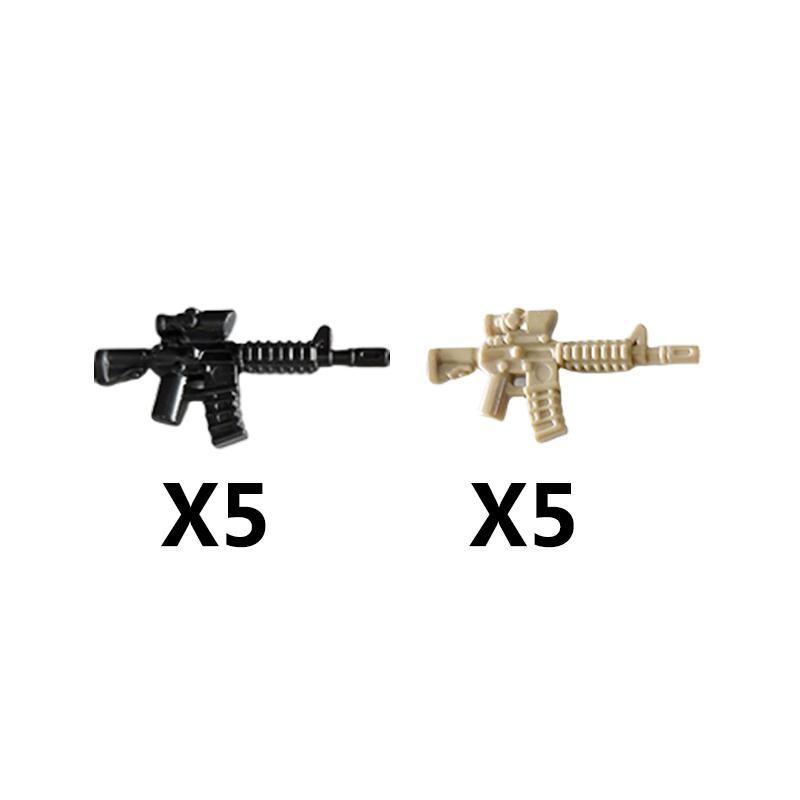 Vojáci Figurky Zbraně Stavebnice Pistole Poposha MP40 Puška AK74 Raketomet Kulka Plamenomet Hračky Dárek T051