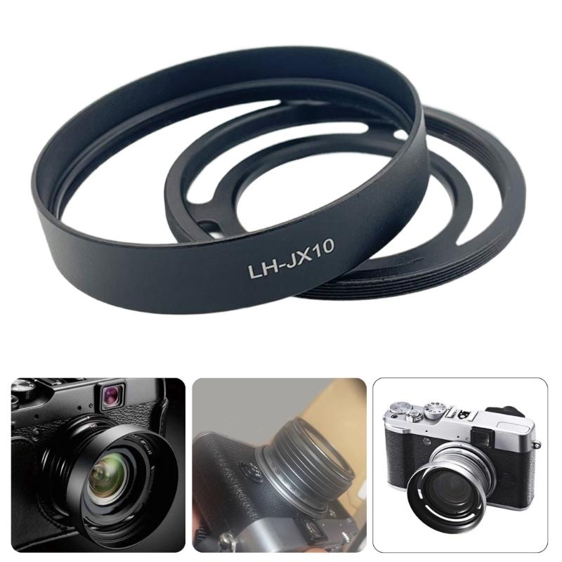 LH-JX10 Hollows Out Alloy Metal Detachable Camera Lens Hoods For X10 X20 X30 for Enhanceds Protections