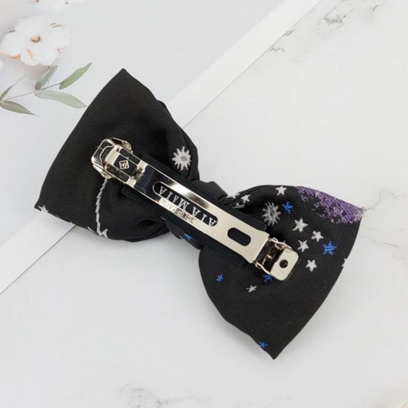 MAIA Milky Way Star Jacquard Hair Ribbon Pin - Purple