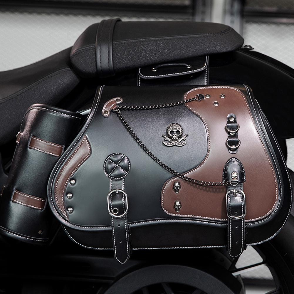 European & American Retro Harley Motorcycle Side Bags - Large Capacity Accessories & Modification Equipment