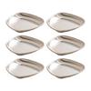 Set Of 6 Unique Stainless Steel Miniature Bowls Appetizer Plates Suitable for Sauces and Seasoning with Easy Cleaning