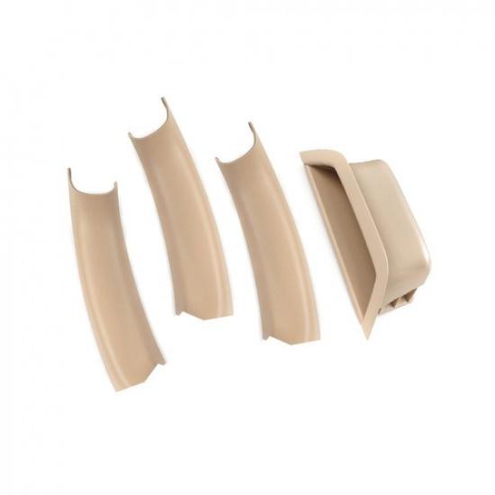 4pcs Beige/Tan Interior Door Handle Panel Pull Trim Cover For BMW X3 X4 F25 F26