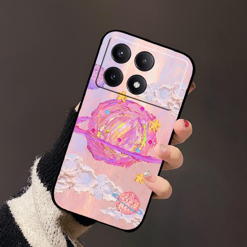 For Xiaomi Poco X6 Pro Case Fashion Painting Soft Silicone Back Cover For Xiaomi PocoX6 Pro Funda Poco X6Pro Bumper Cartoon Capa