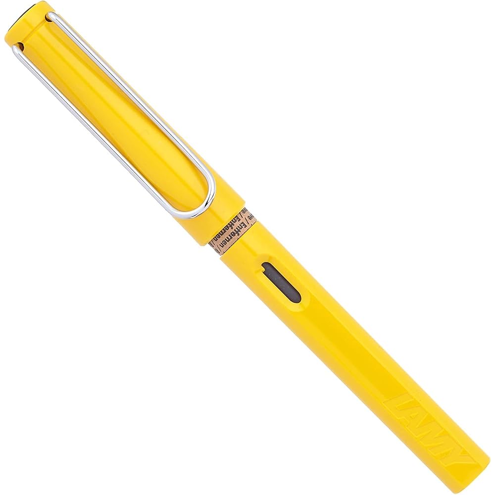 [Free Name Insertion] Fountain Pen Ramy LAMY Fountain Pen Safari Yellow Medium Size L 18