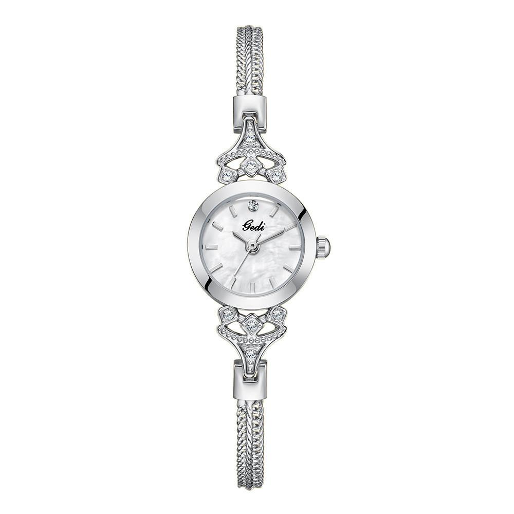 

Ladies Waterproof Quartz Watch With Alloy Case And Rhinestone Decor For Casual Wear StyleA
