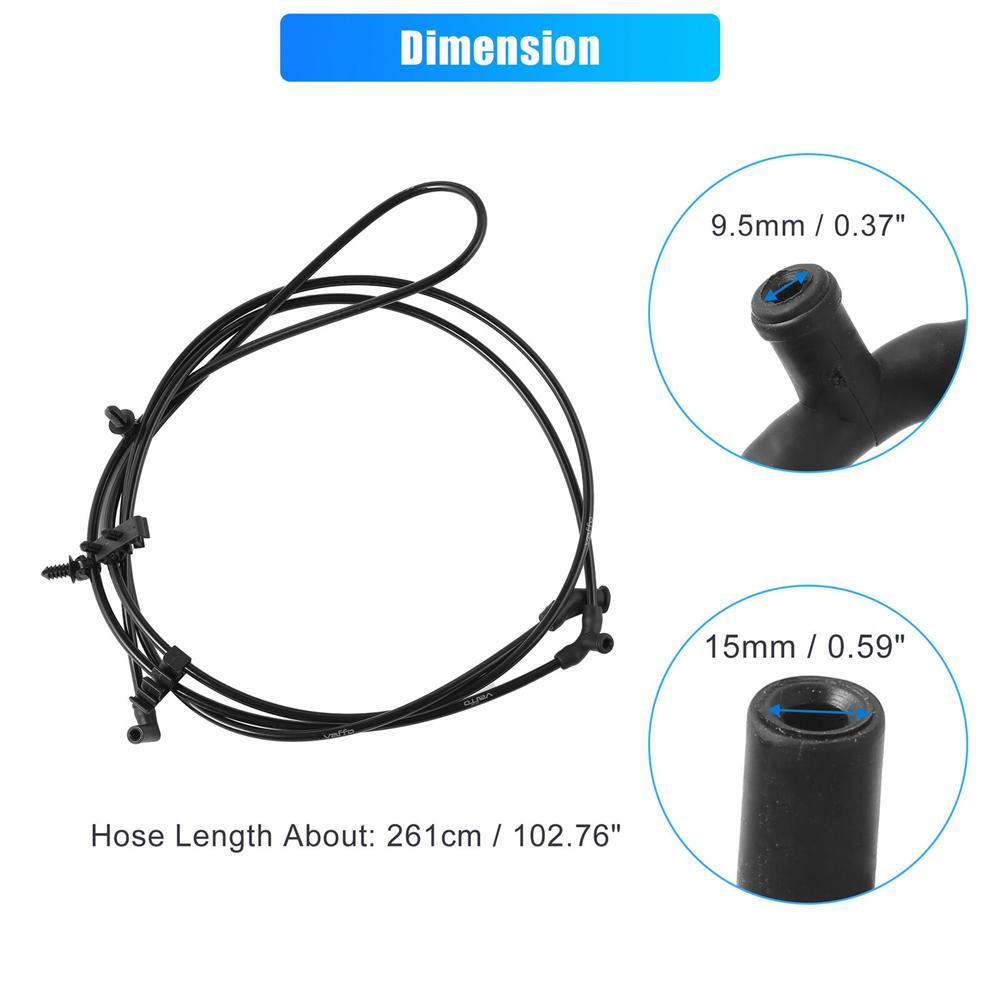 

New Front Windscreen Washer Hose For 2011-18 Jeep Grand Cherokee Durango 55079200AD