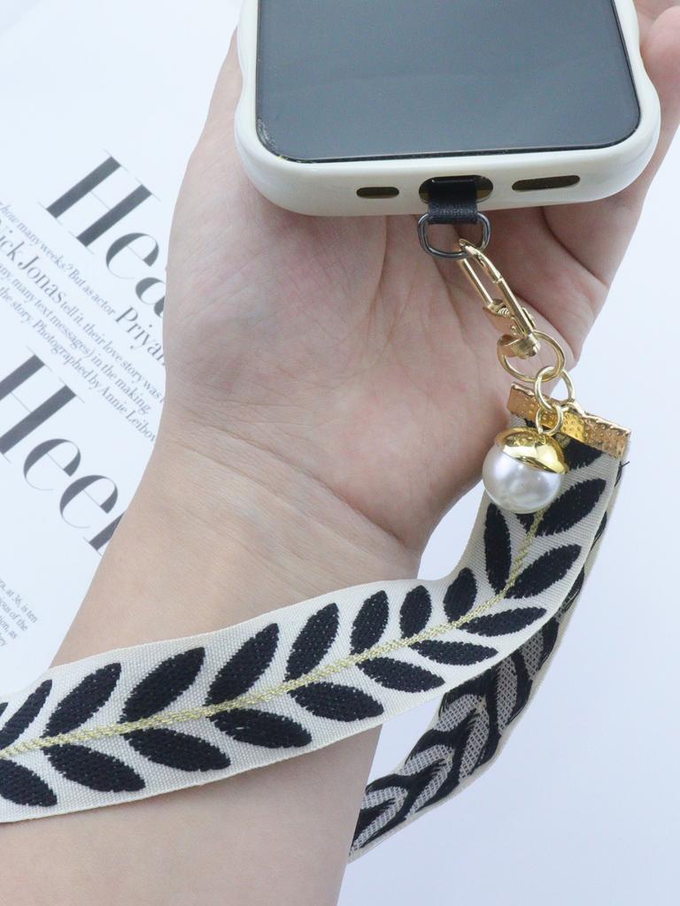 Adjustable and Detachable Manual Leaf Mobile Phone Wrist Strap Damage Protection Multi-color Fresh Mobile Phone Wrist Strap