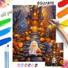 Halloween Ölmalerei Digitale Malerei Kürbis Schloss Handgemacht DIY Malen zum Ausmalen Heimdekoration