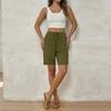 Women's Loose  Straight Drawstring Pocket Casual Shorts