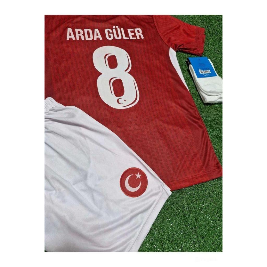 Trkiye A.gler Euro 2024 European Championship Children's Red Jersey (jersey Shorts Socks)