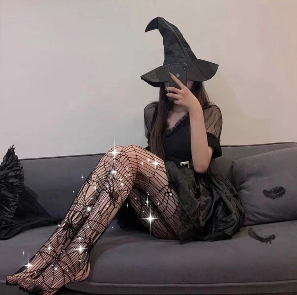 European and American Hot Diamond Halloween Fishing Net Socks Large Size Stockings Sexy Thin Stockings Women's Spider Web Pants Pantyhose