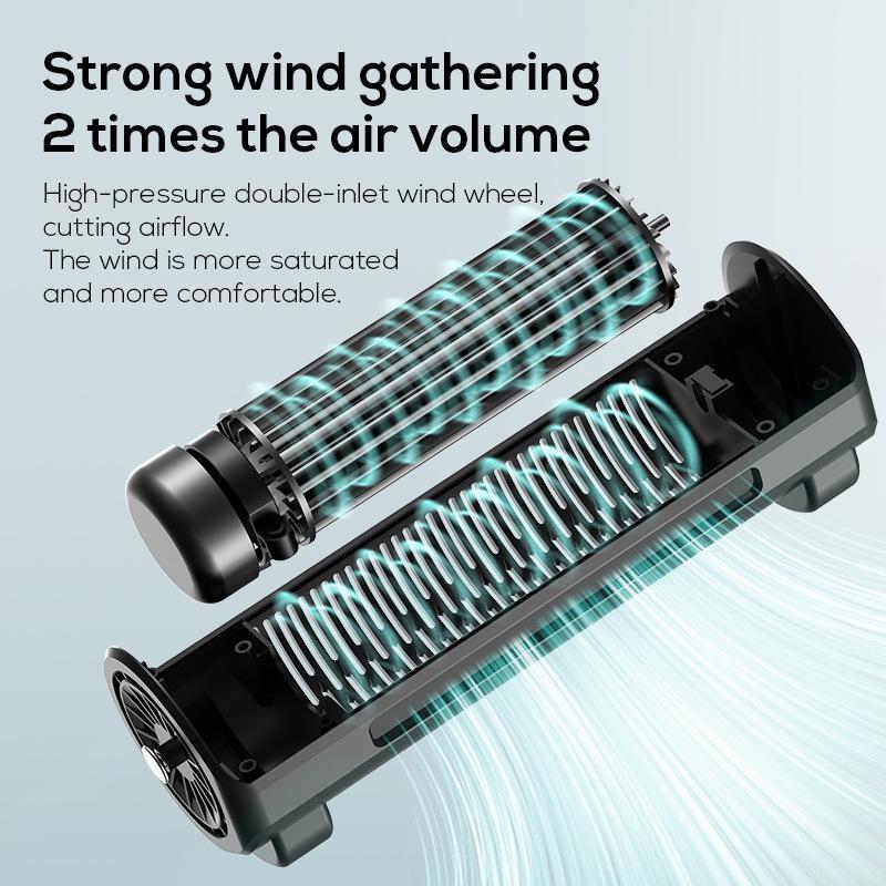 Novo ventilador de assento de carro, ventilador elétrico portátil de assento de carro para passageiro do banco dianteiro traseiro, alimentado por USB com 3 velocidades, ventilador de ar de resfriamento forte, alça ajustável