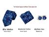 Paisley Waist Flower Men's Tie, Pocket Square, and Cufflinks Set - 2025 Edition