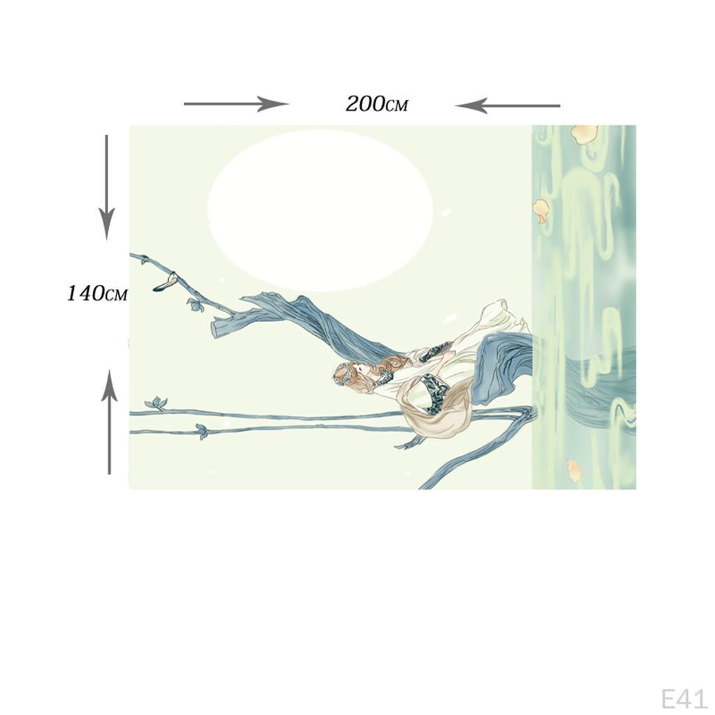 -resistant Printed Tablecloth TV Stand Refrigerator Table Mat Decorative