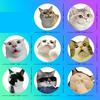 100-500PCS Funny Stickers Cat Cartoon Roll Stickers Animal Packaging Stickers Photocard decor Pack Lables