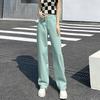 High-waisted Straight-leg Jeans Women's Autumn and Winter Models, Retro, Small, Loose, Thin and Tall, All-match Mopping Wide-leg Trousers