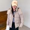 Down cotton jacket short women's 2025 new Korean version loose thickened stand-up collar bread jacket winter cotton jacket jacket