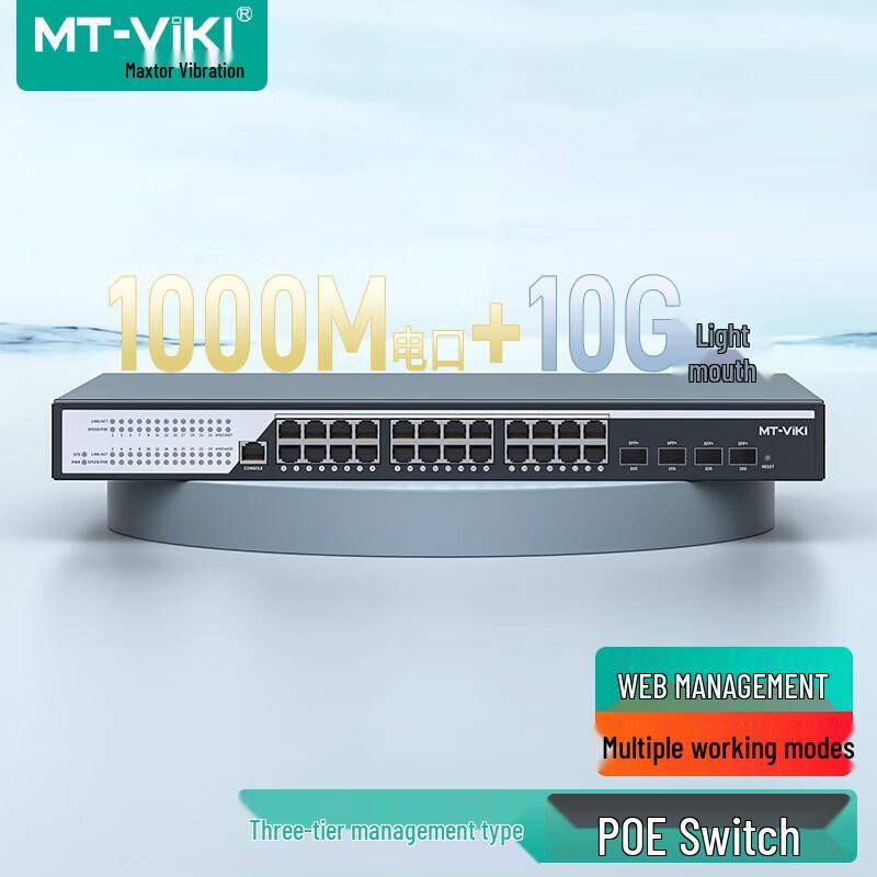

MT-Viki Layer 3 Managed POE Switch