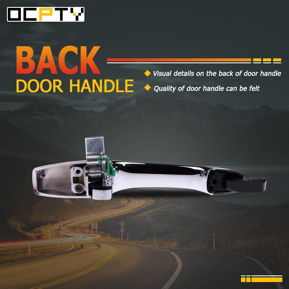 OCPTY Door Handles Exterior Rear Driver Left Side Fit for 2005-2010 for Chrysler 300 2005-2008 for Dodge Magnum Chrome OE 5065801AG 1pcs