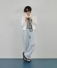 Modenaleudeo Ete Lane Wide Denim Pants (Light Wash)