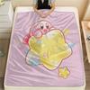Kirby Flannel Blanket, High quality Comfortable for All Seasons, Home Decor, Warmth and Comfort