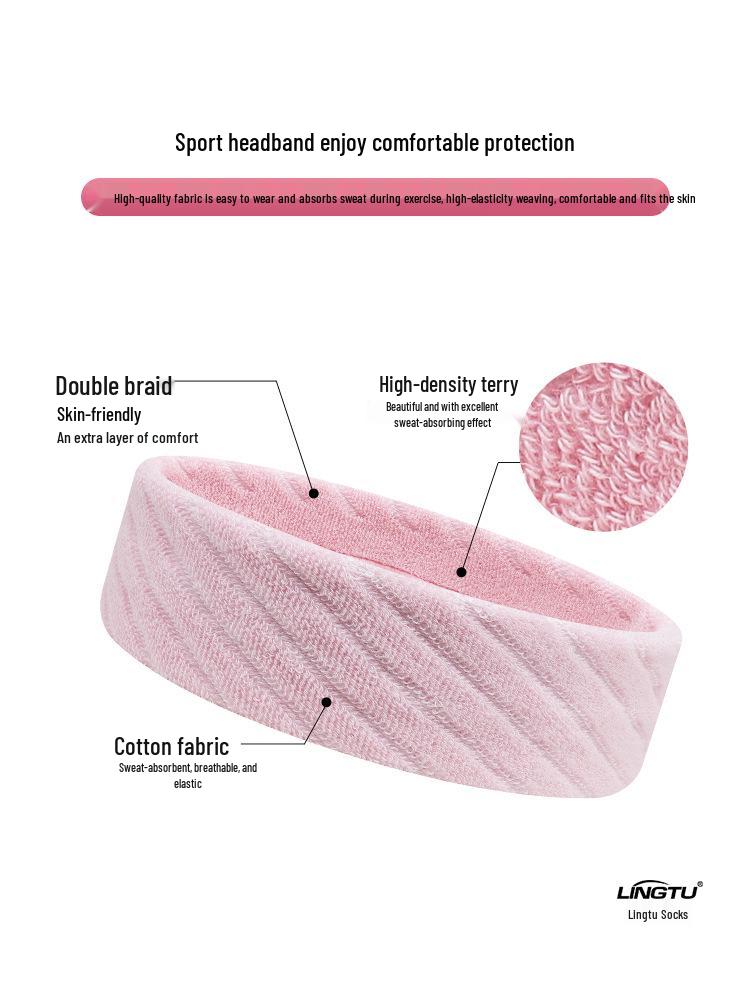 Unisex Sweat-Absorbing Sports Headband for Basketball, Fitness, Running, and Yoga