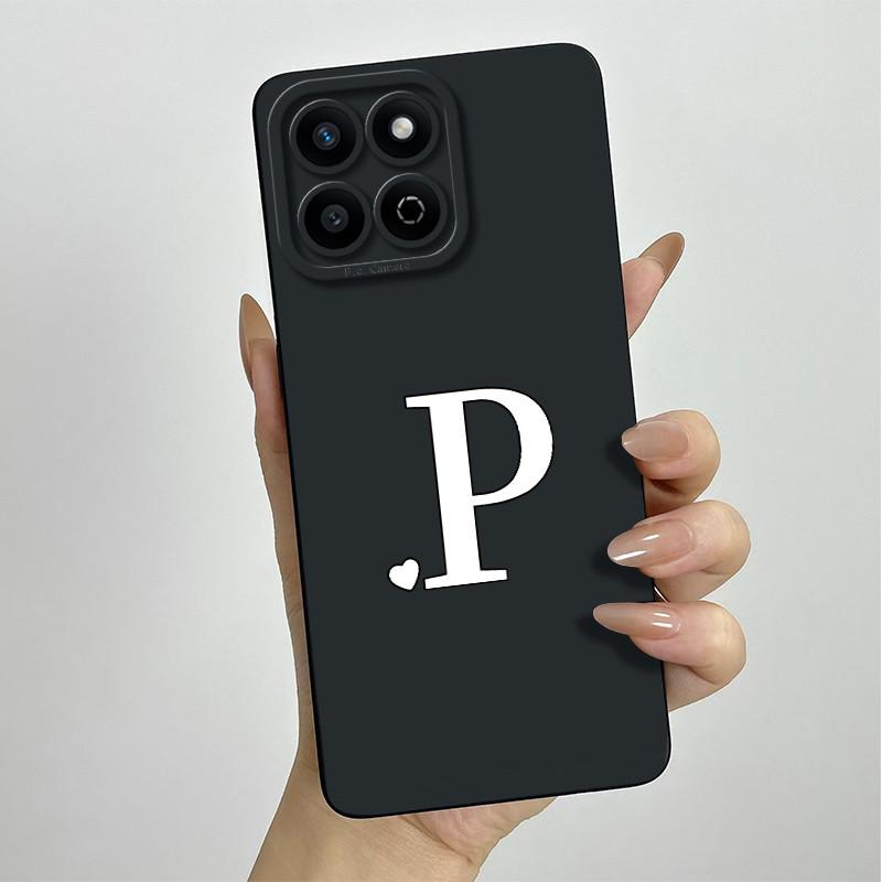 Funda for Honor 200 Smart Case Camera Lens Protection Cute Letters Silicone Shockproof Phone Cover for Honor 200 Smart 5G Capa