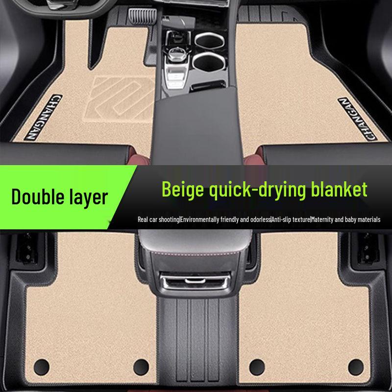 Customized TPE Floor Mats for Changan EADO PLUS, Surround Design with Rice Grain Pattern for EV Zhishang XT