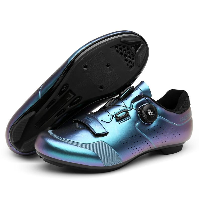 Mens Cycling Shoes Professional Road MTB Bike Non-Cleat Rigid Sole Indoor Spin Trainer Footwear
