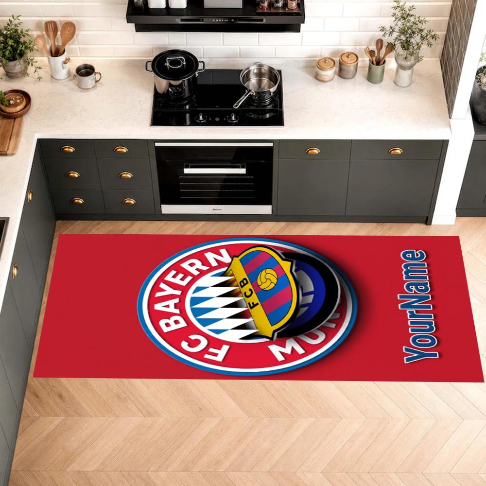 Fc Bayern Mnchen Customize Your Name Kitchen Rug Runner Rug Laundry Mat Hallway Entryway The Best Gift Choice