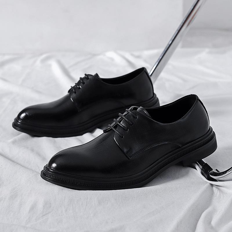 

Британские повседневные туфли большого размера на все сезоны из лакированной кожи, мужские деловые туфли для костюма, свадебные туфли жениха, туфли на платформе, мужская обувь 38