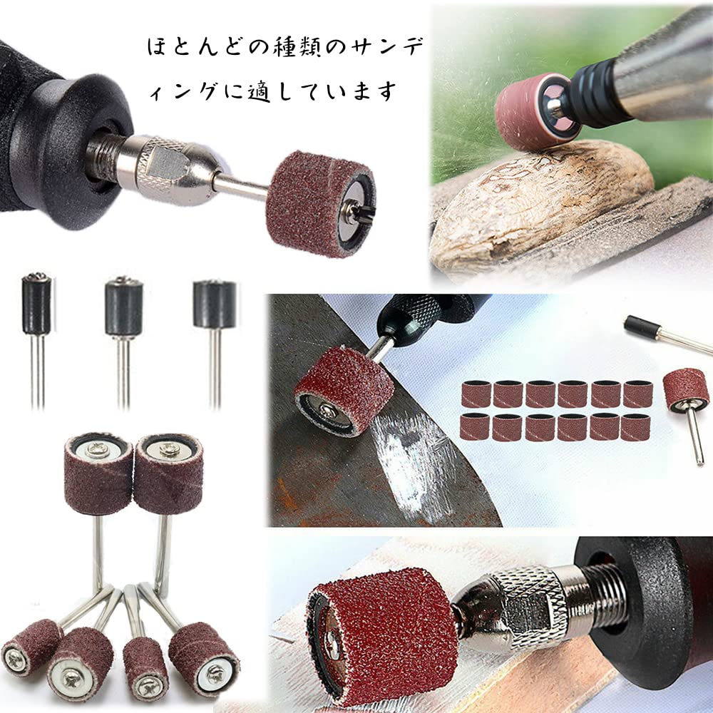 Sanding Sand Sand Drum Sanding Grinding and Polishing Rotary Tool Drum Sander Rotary Tool Set with For Cutting and Metal Polishing Bands, Drums,
