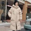 Winter New Hooded Cotton-padded Clothes Women's Knee Long Fashion Medium and Long Thickened Cotton Clothes Women's Coat