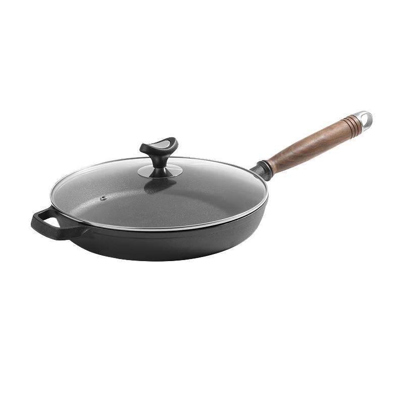 Telssida Thickened Cast Iron Non-Stick Frying Pan