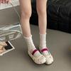 2025 New Summer Shallow Mouth Mary Jane Single Shoes Fairy Spring Fairy Style Ballet Shoes Polka Dot Flat Beanie Shoes