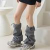 Scaldamuscoli Harajuku da Donna con Coulisse Regolabile Calze Lunghe Svasate Punk Copripiede Lento Baggy Streetwear