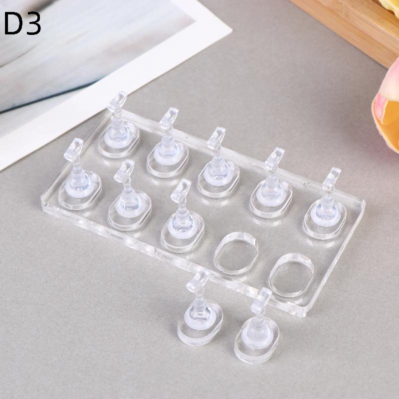 1 Set Non-Magnetic Nail Display Acrylic Nail Display Stand Tips Holder Nail Practice Stand Fingernail Diy Manicure Stand Tools